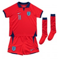 Dječji Nogometni Dres Engleska Marcus Rashford #11 Gostujuci SP 2022 Kratak Rukav (+ Kratke hlače)